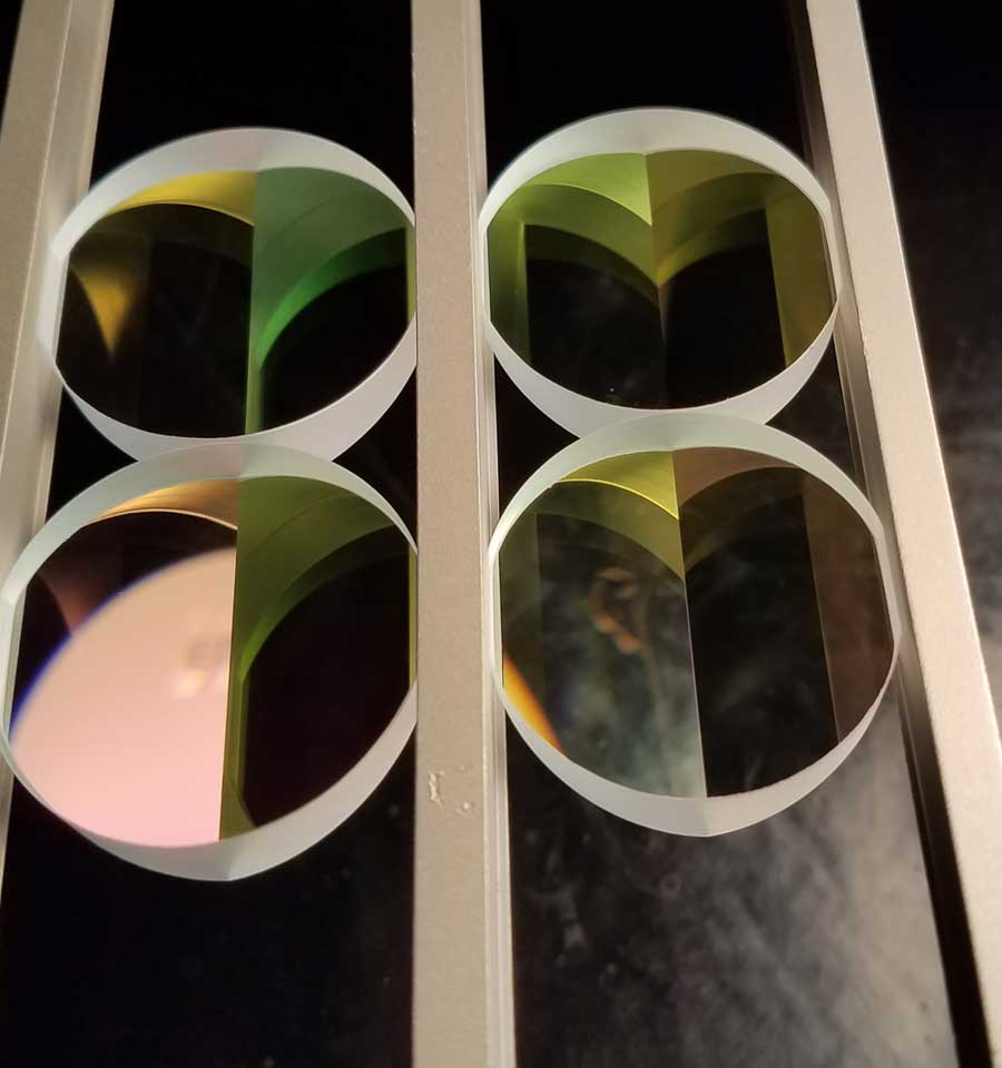 Optics coating slide