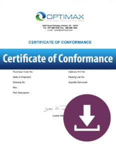 Certificate of conformance download